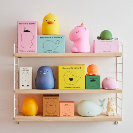 Veilleuse Romy la pieuvre Le Petit Souk en silicone rechargeable pour enfants