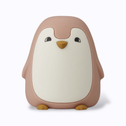 Veilleuse pingouin Dark Rose Liewood en silicone rechargeable pour enfants