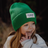 Bonnet enfant Pop Croco Hello Hossy vert en coton bio