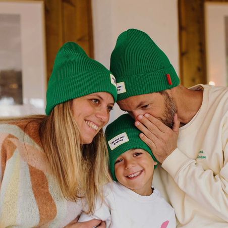 Bonnet adulte Pop Croco Hello Hossy vert matchy-matchy famille