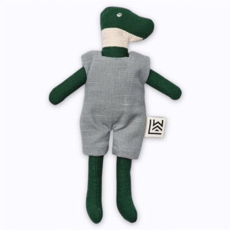 Mini poupée Carlos le crocodile Liewood en coton biologique vert