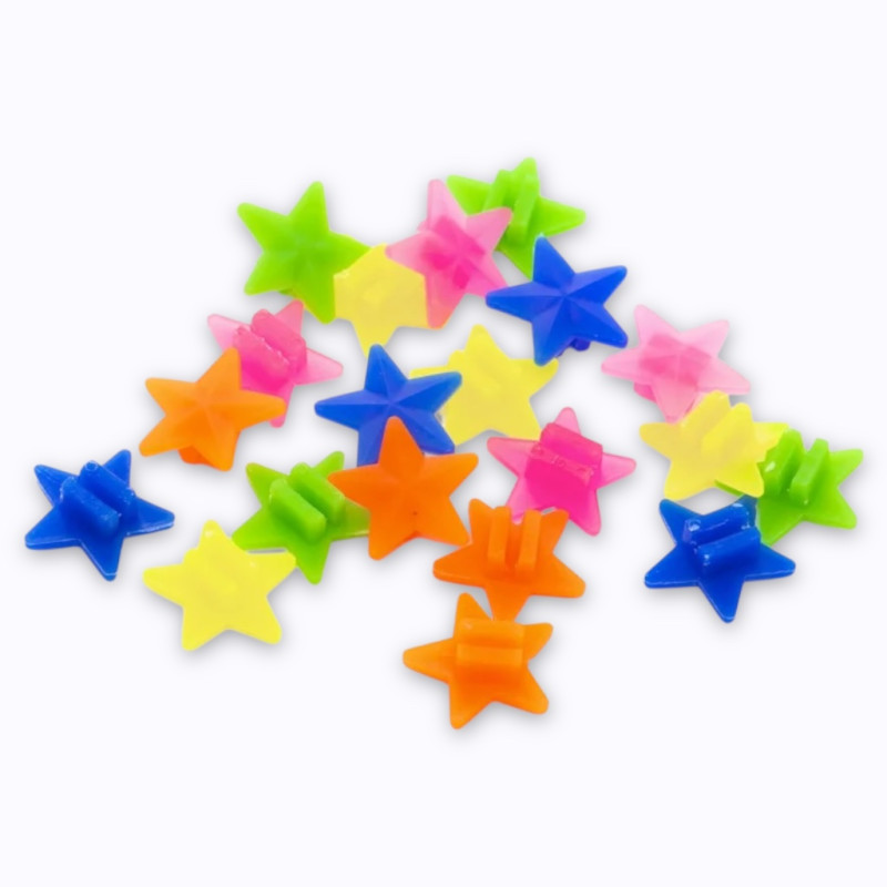 Étoiles clips roues de vélo Ratatam colorées pour enfants