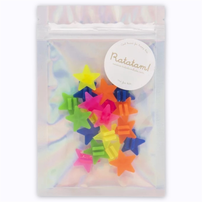 Étoiles clips roues de vélo Ratatam colorées pour enfants