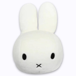 Tête décorative murale Miffy Wild & Soft en peluche douce pour chambre d’enfant