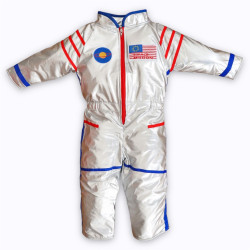 Déguisement combinaison astronaute Le Petit Souk argentée pour enfants