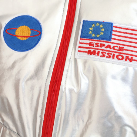 Déguisement combinaison astronaute Le Petit Souk argentée pour enfants