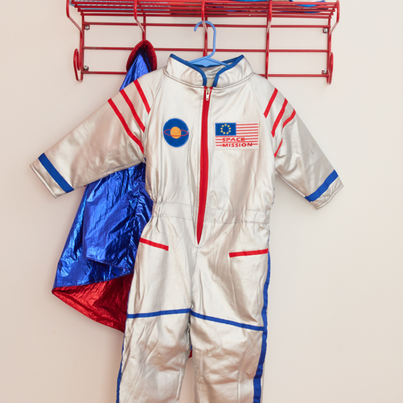 Déguisement combinaison astronaute Le Petit Souk argentée pour enfants