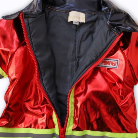 Déguisement combinaison pompier Le Petit Souk rouge pour enfants