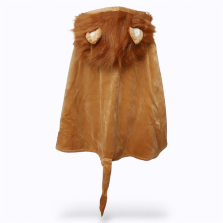 Cape déguisement enfant Lion Le Petit Souk avec crinière et queue