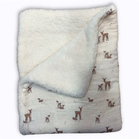 Couverture bébé L’Atelier des Diablotins douce et chaude faite main