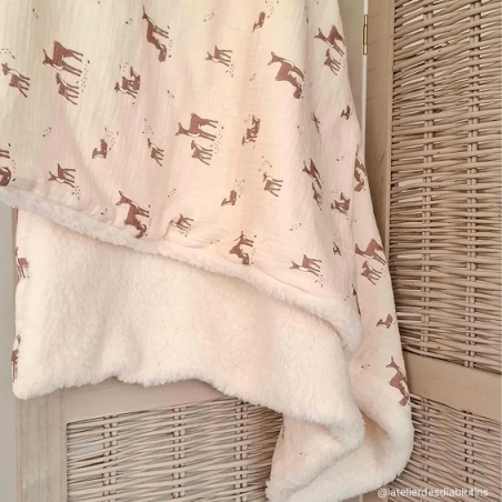 Couverture bébé L’Atelier des Diablotins douce et chaude faite main