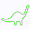 Lampe Néon LED Dino Ginga en forme de dinosaure