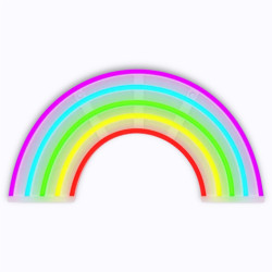Lampe Néon LED Rainbow Ginga en forme d'arc-en-ciel