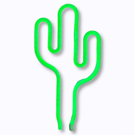 Lampe Néon LED Cactus Ginga verte décorative