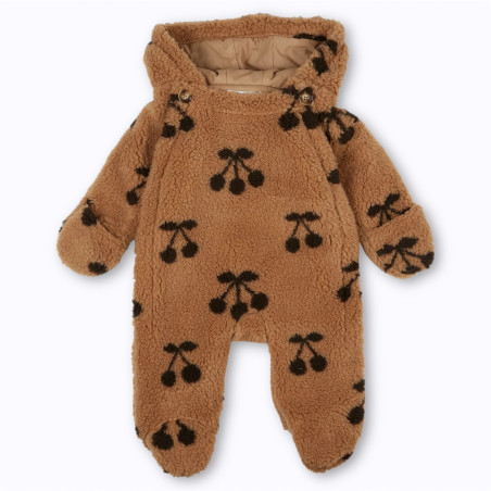 Pilote bébé cerises Émile et Ida en polaire caramel