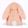 Peluche Lapin Bashful Blush Medium Jellycat d'un rose pâle