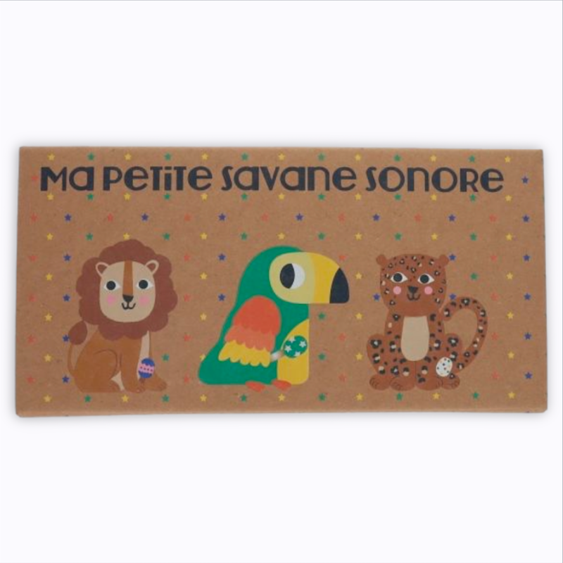 Cubes sonores animaux de la savane Le Petit Souk