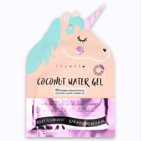 Masque éclat Licorne visage en bio-cellulose - Inuwet