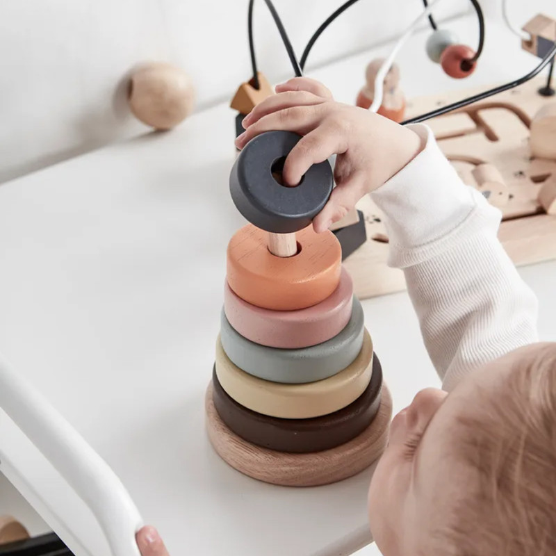 Anneaux à empiler en bois - Kid's Concept