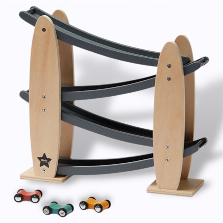 Piste de voitures naturel/gris - Kid's Concept