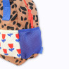 sac à dos fleurs et léopard