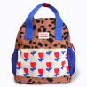 sac à dos fleurs et léopard