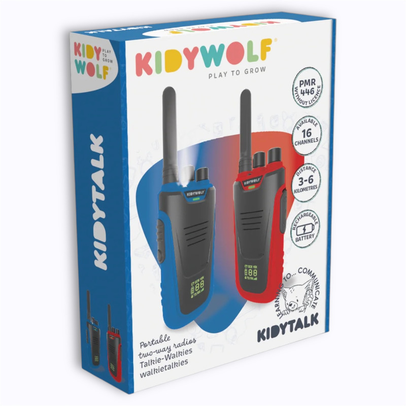 Kidytalk Talkie-Walkie longue portée - Kidywolf