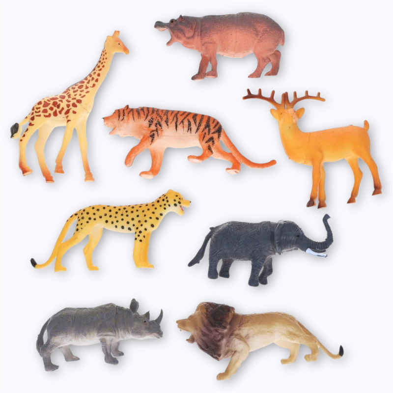 Lot de 8 animaux figurines - Le Petit Souk