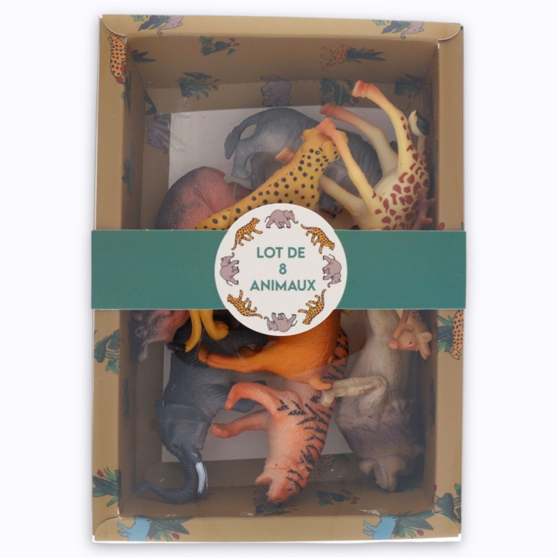 Lot de 8 animaux figurines - Le Petit Souk
