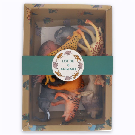 Lot de 8 animaux figurines - Le Petit Souk