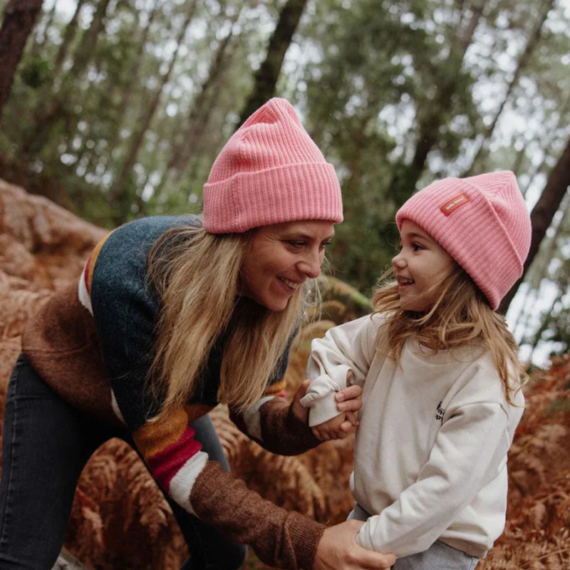 Bonnets adulte Flow rose