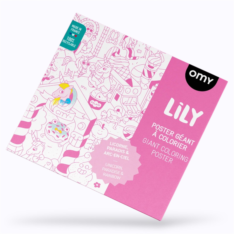 Poster géant à colorier Lily - OMY