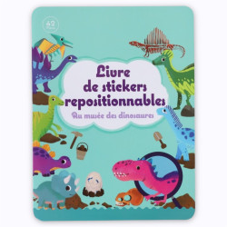 Livre stickers repositionnables Le musée des dinosaures - Le Petit Souk