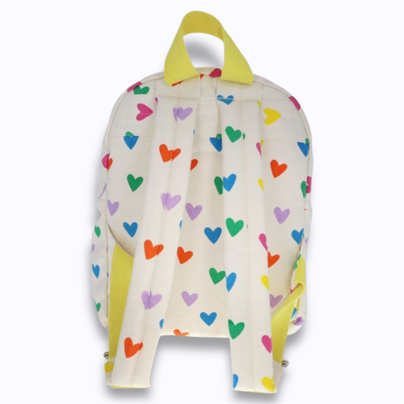 Sac à dos enfant double poignées multicœurs - Le Petit Souk