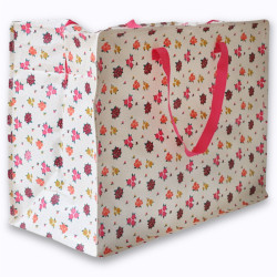 Sac de rangement fleurs roses - Le Petit Souk