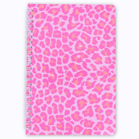 Cahier à spirales léopard rose - Le Petit Souk