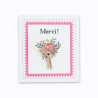 Pin's bouquet de fleurs Merci - Le Petit Souk