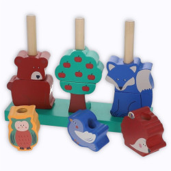 animaux à empiler en bois jouet le petit souk