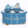 Boîte à musique bateau et baleine enfant