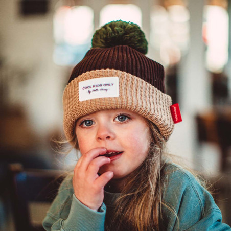 Bonnet enfant Color Block Pistachio Hello Hossy bonnets