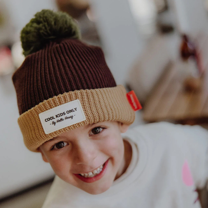 Bonnet enfant Color Block Pistachio Hello Hossy bonnets