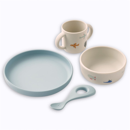 Set repas en silicone Vivi "Aviator" - Liewood