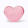 Peluche macaron cœur rose Colette peluches