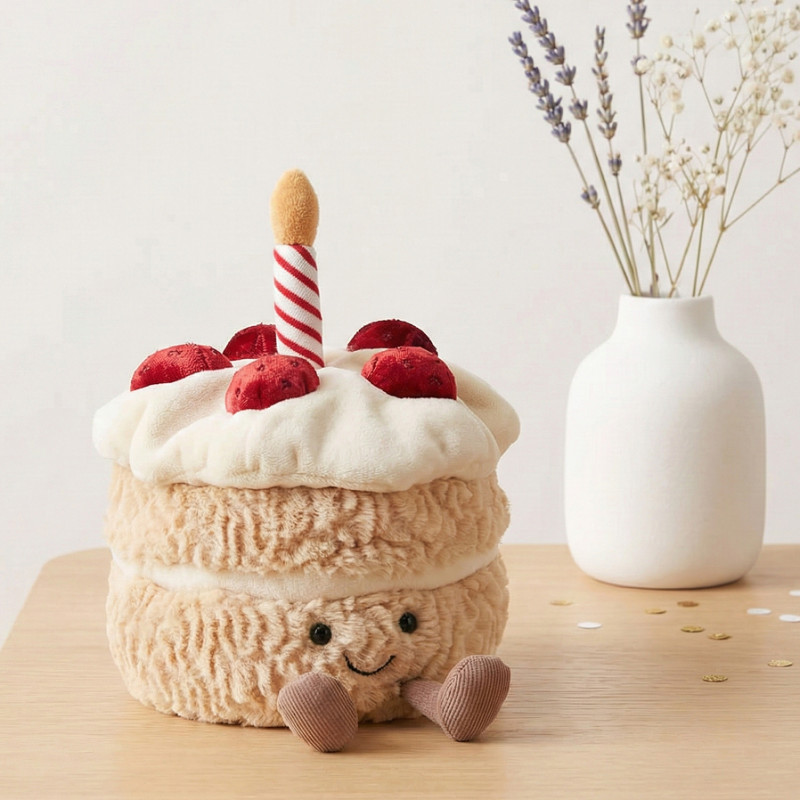 Peluche gâteau d'anniversaire Jellycat peluches enfant