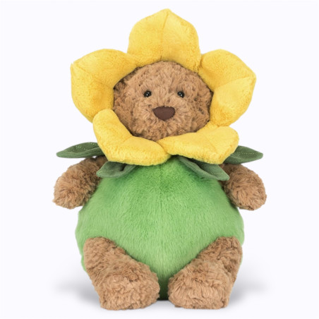 Peluche ours Bartholomew tenue de jonquille Jellycat peluches